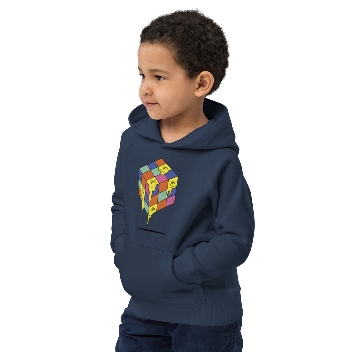 Kids Hoodie A4 Cube